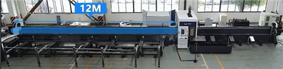 Polavtomatski stroj za lasersko rezanje kovinskih cevi 3 Chuck 3000w-20000w